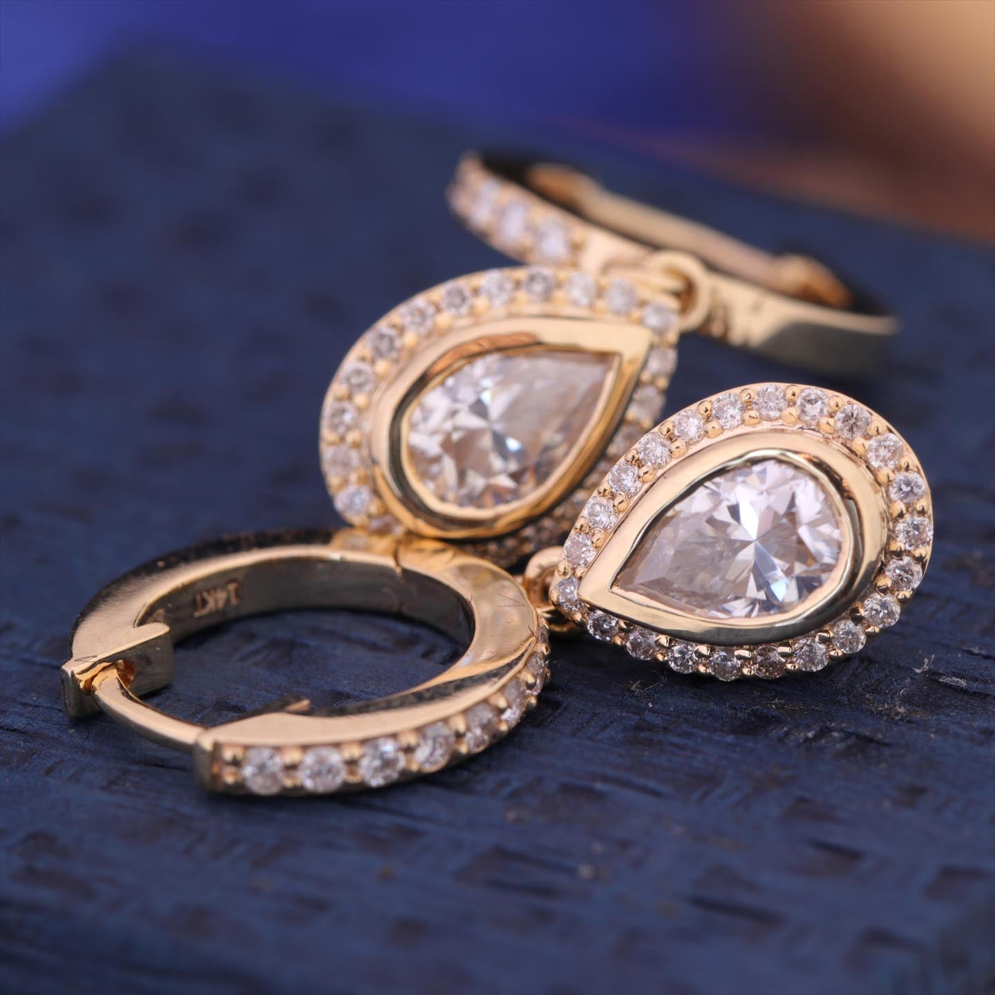 Silver Dangling Hoop Earrings