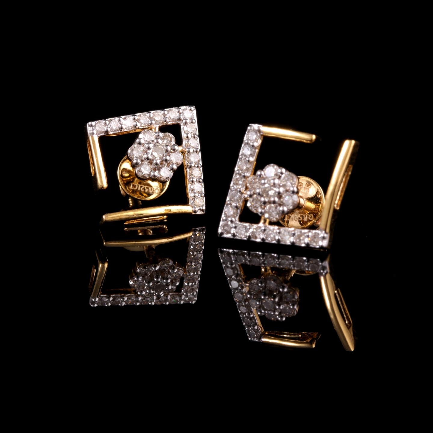Silver Open Stud Earring