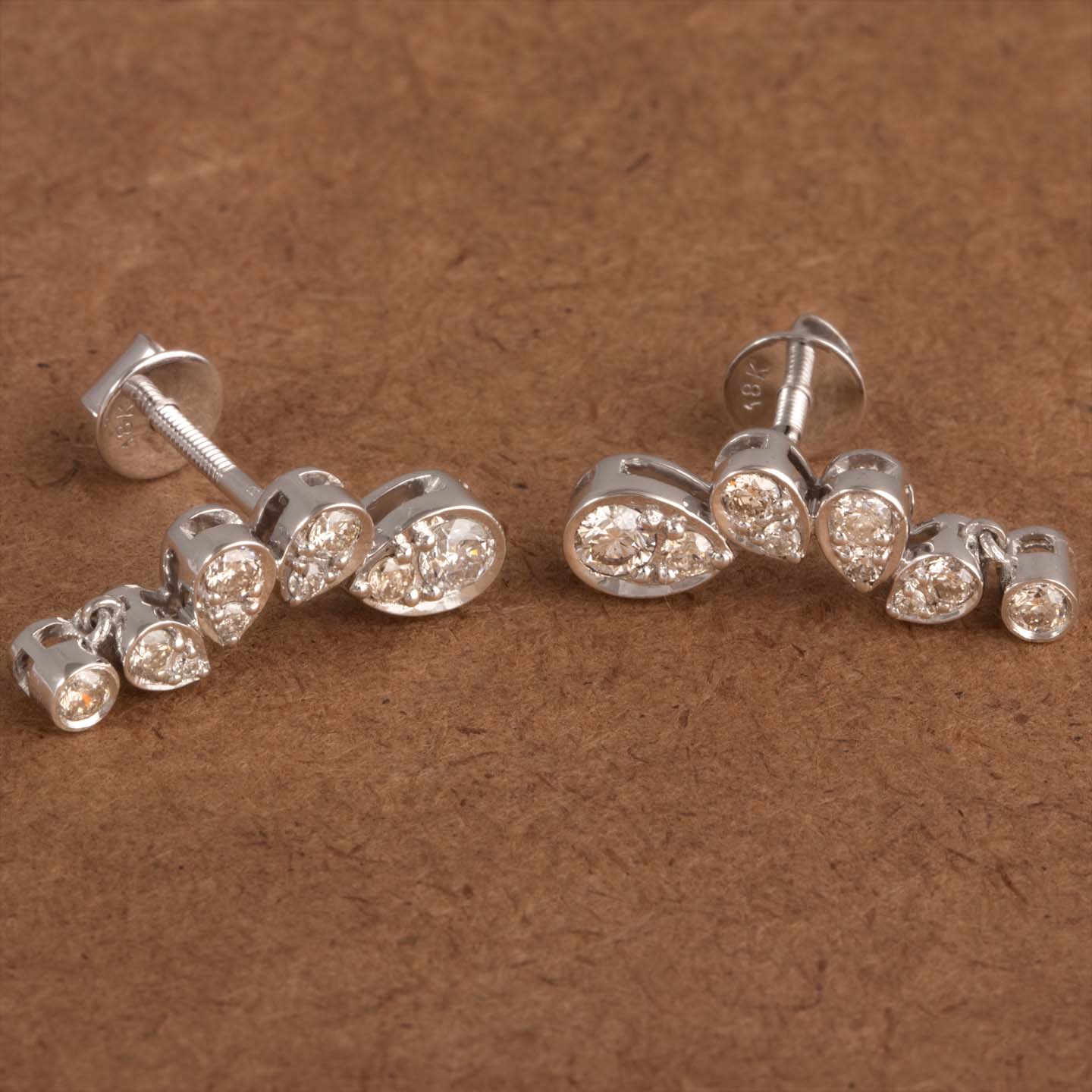Diamond Gold Stud Earring