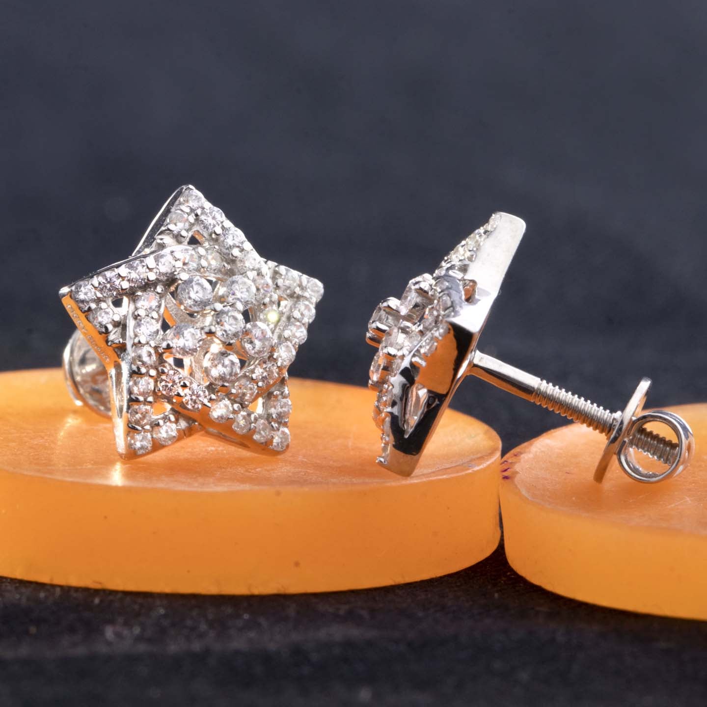 Star Silver Stud Earring