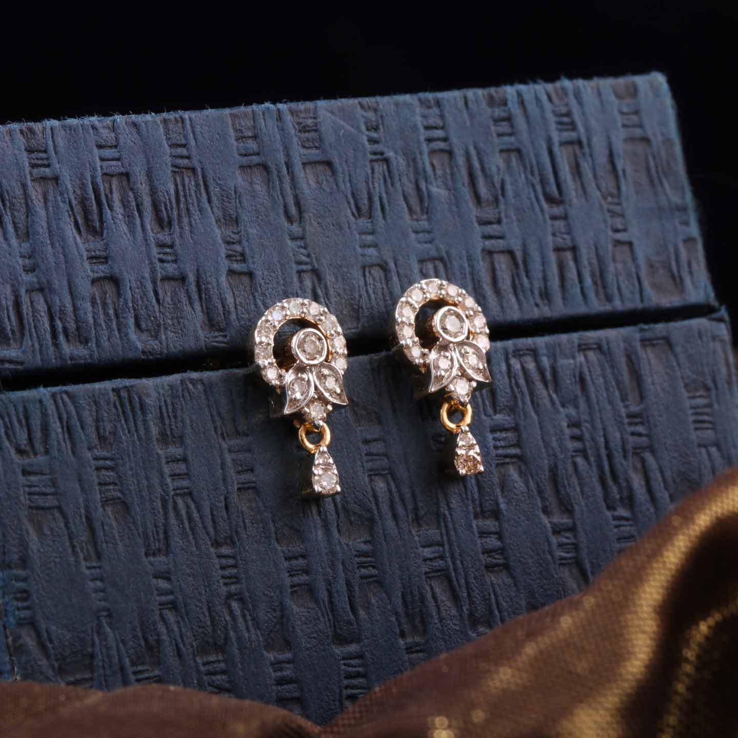 Silver Luminescent Stud Earrings