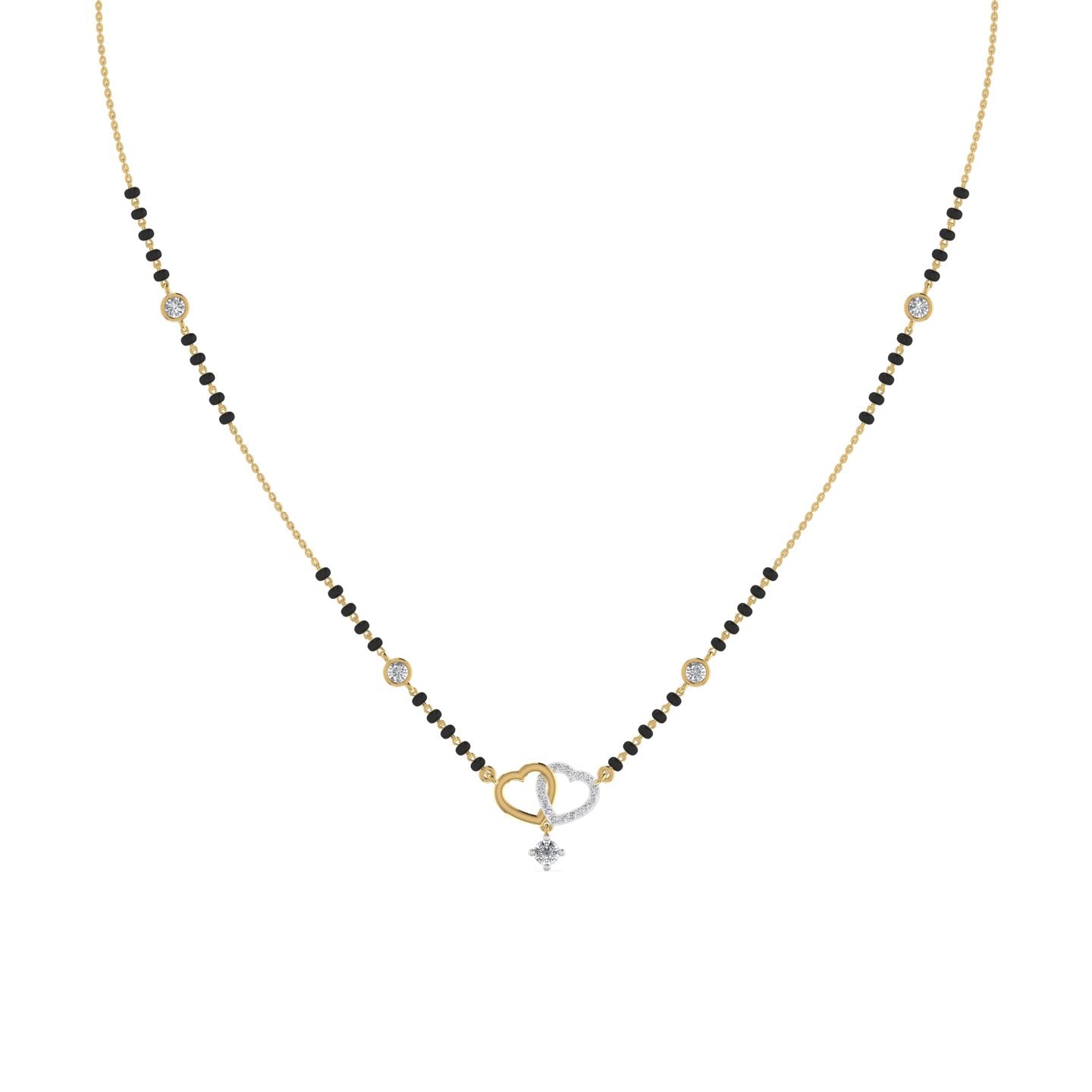 Lab Diamond Gold Mangalsutra