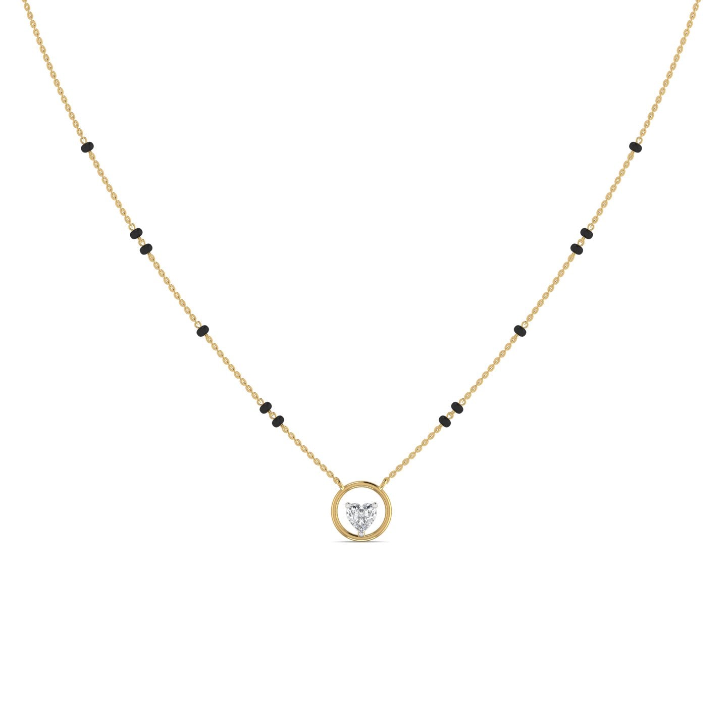 Lab Diamond Gold Mangalsutra