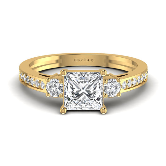 Princess Lab Diamond Ring