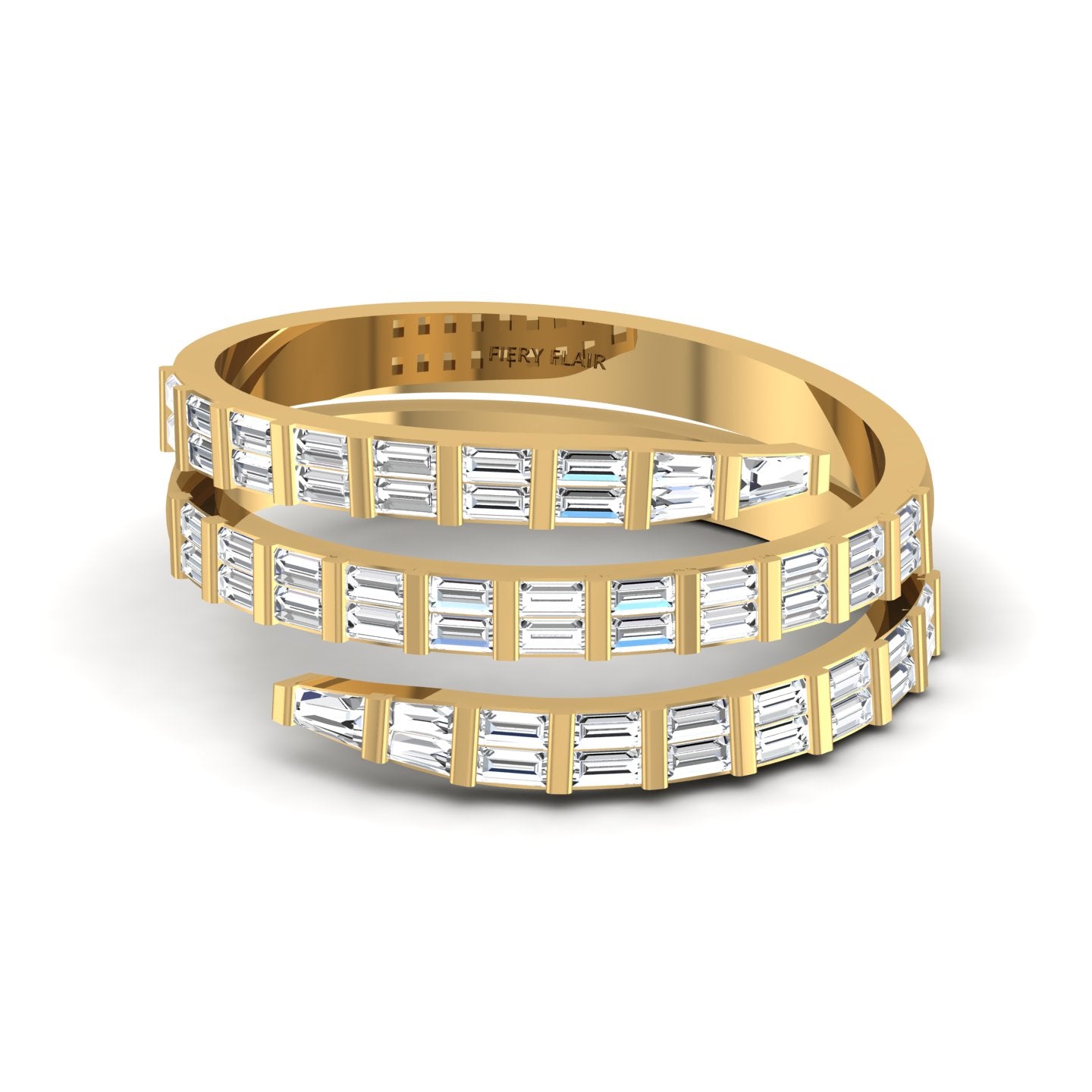 Baguette Diamond Wrap Ring