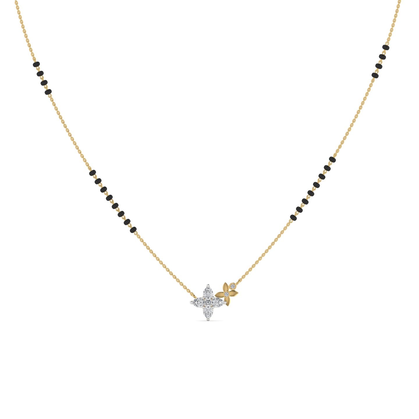 Lab Diamond Gold Mangalsutra