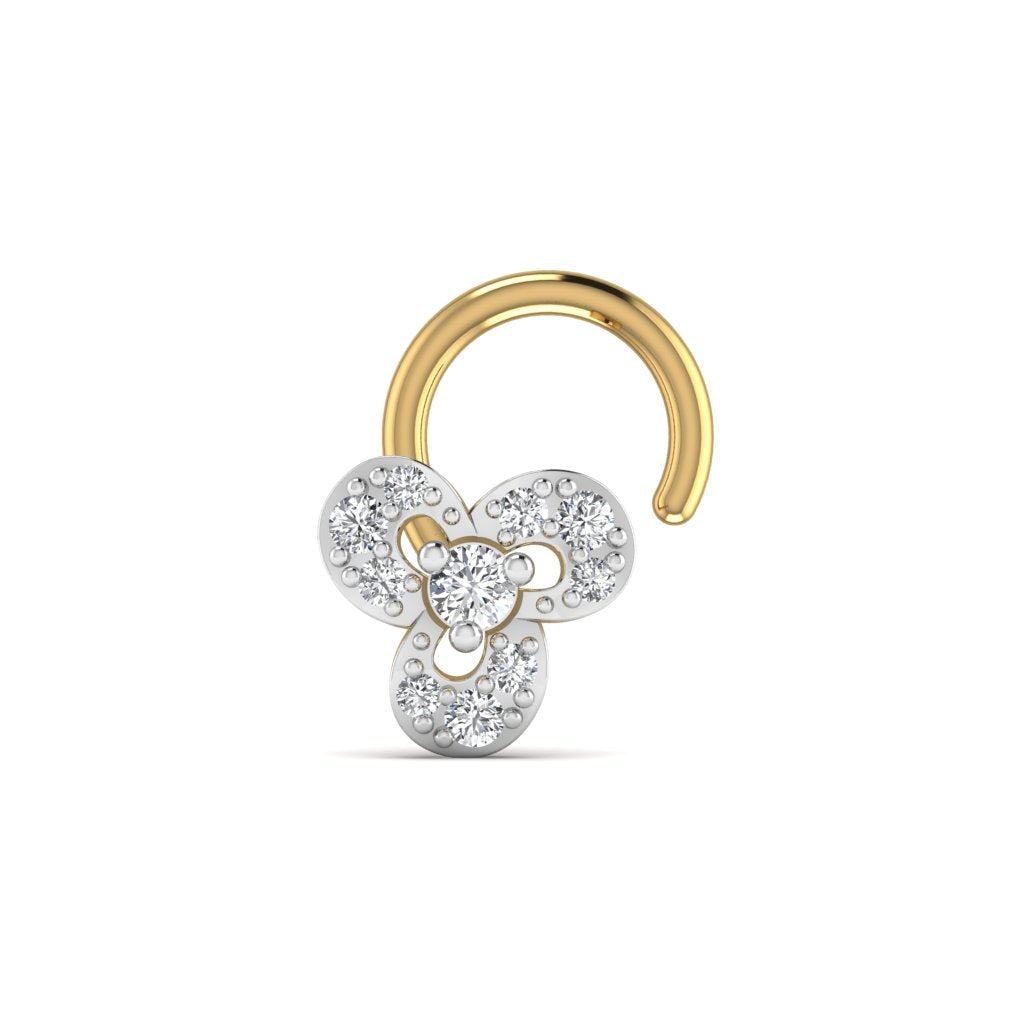 Flower Design Nose Pin