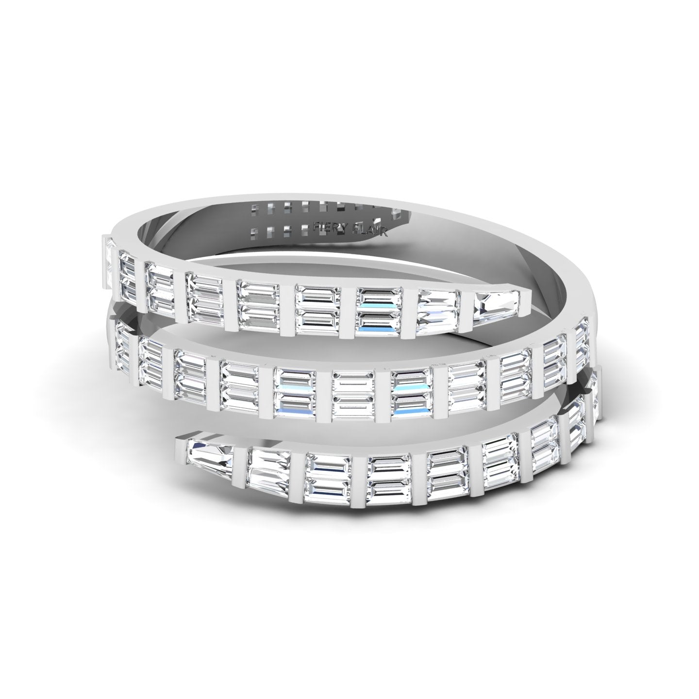 Baguette Diamond Wrap Ring