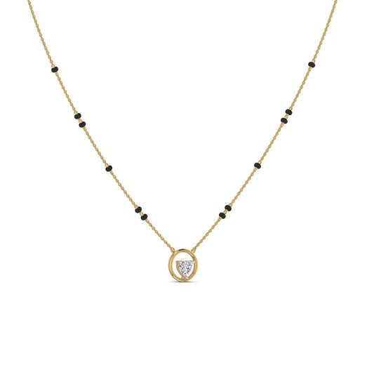 Lab Diamond Gold Mangalsutra