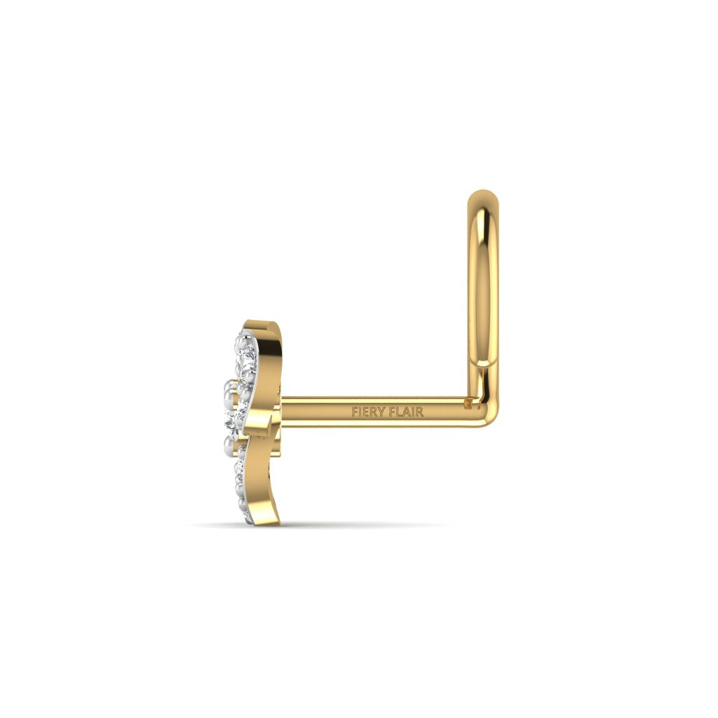 Flower Design Nose Pin