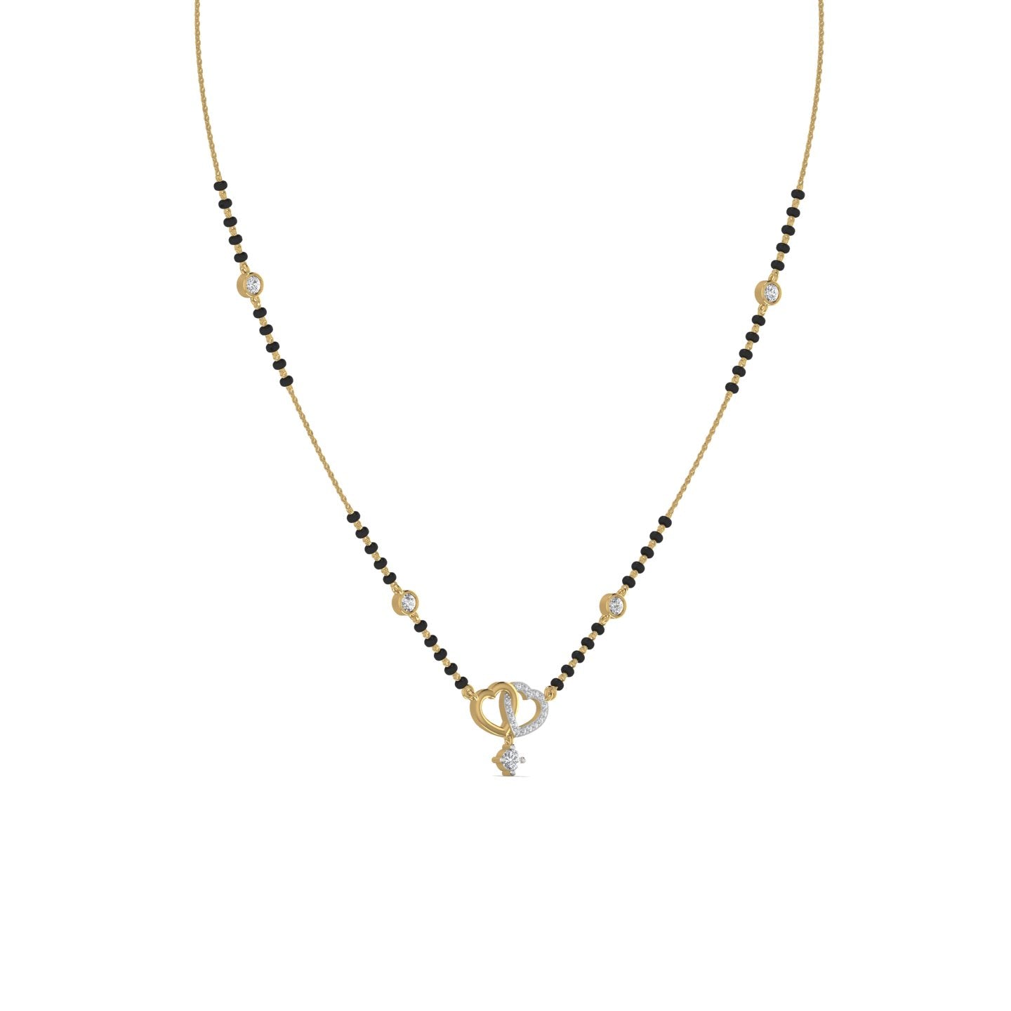 Lab Diamond Gold Mangalsutra