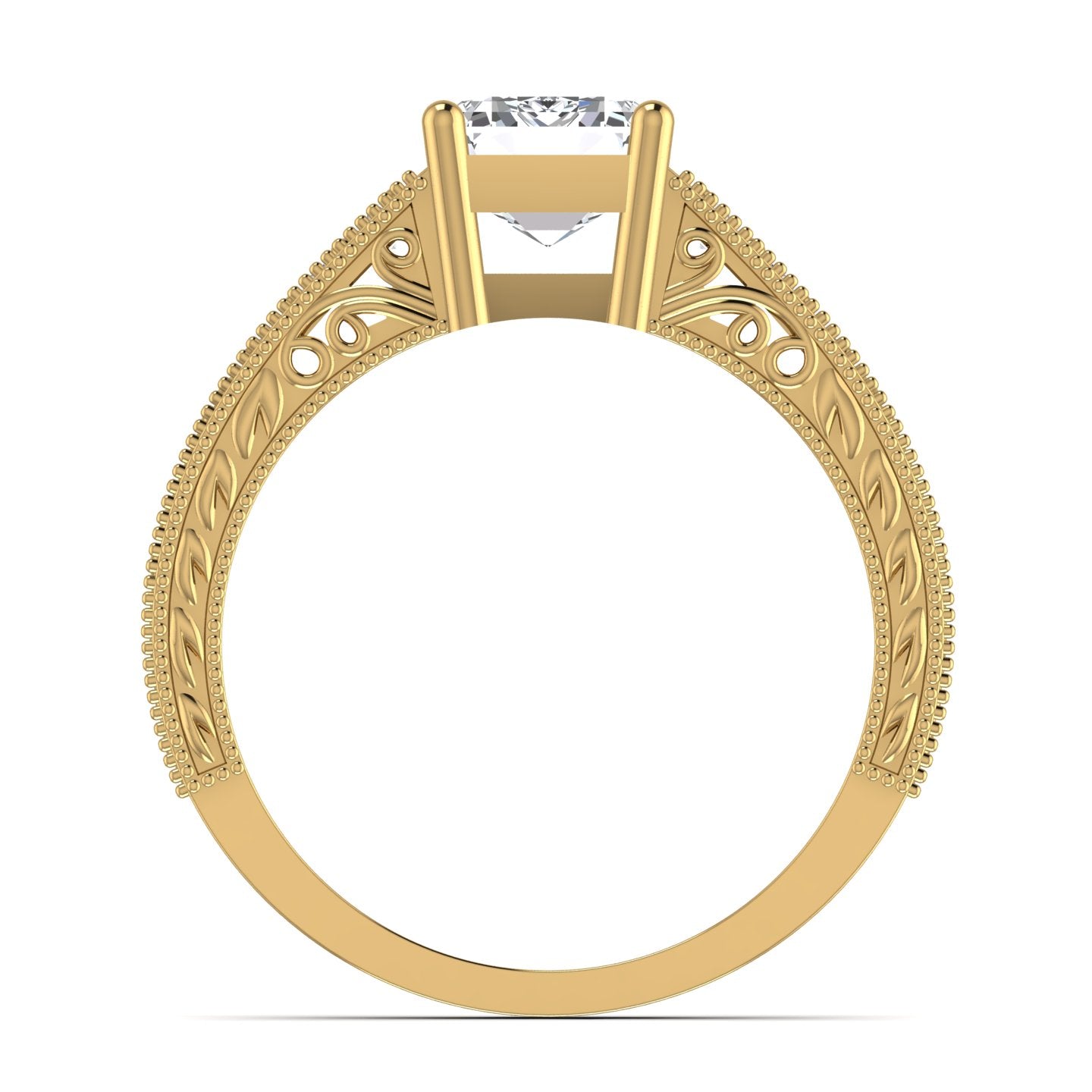 Emerald Lab Diamond Ring