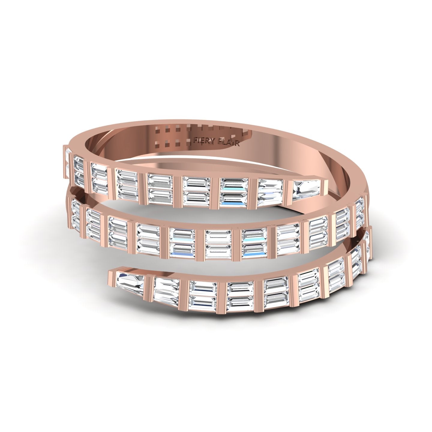 Baguette Diamond Wrap Ring