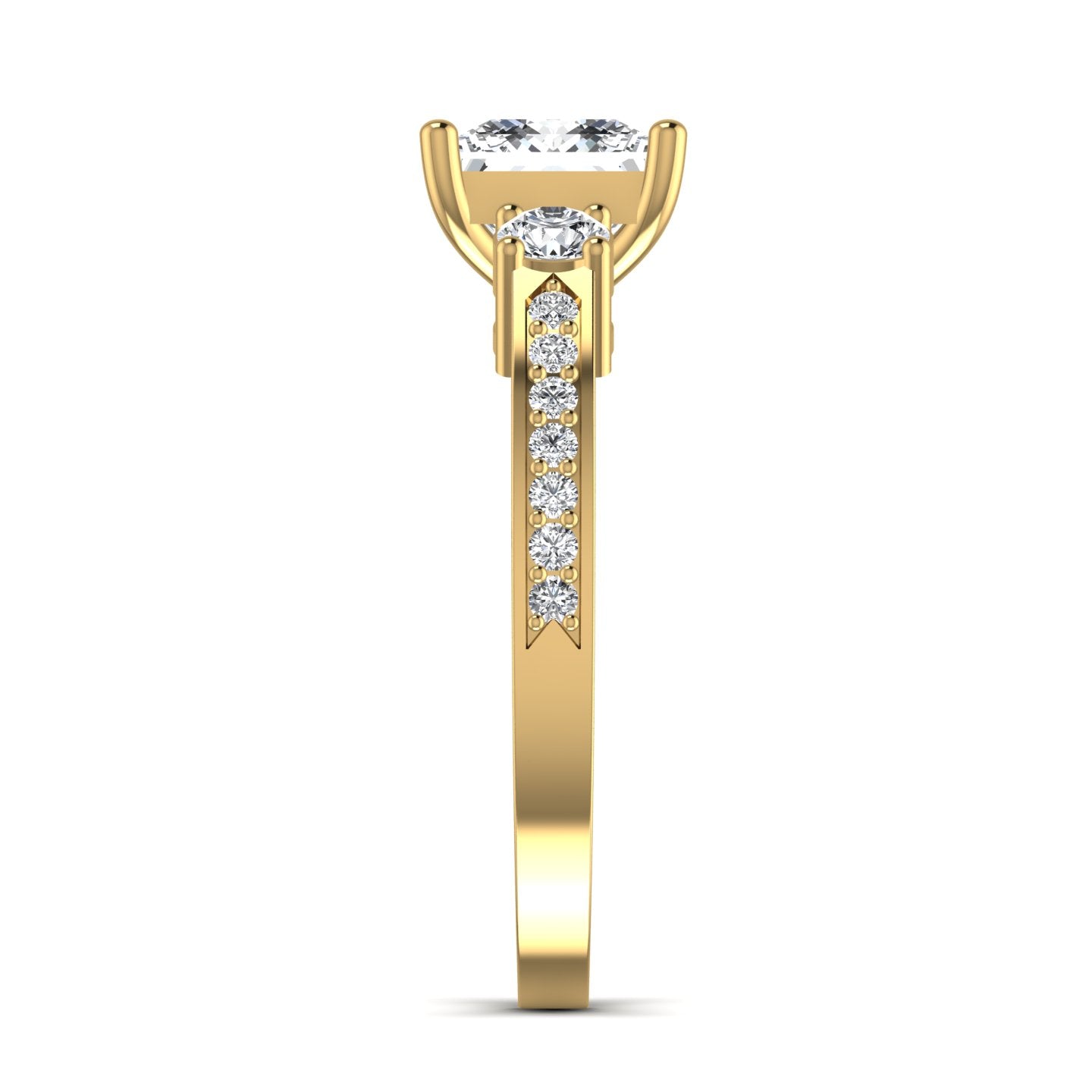 Princess Lab Diamond Ring