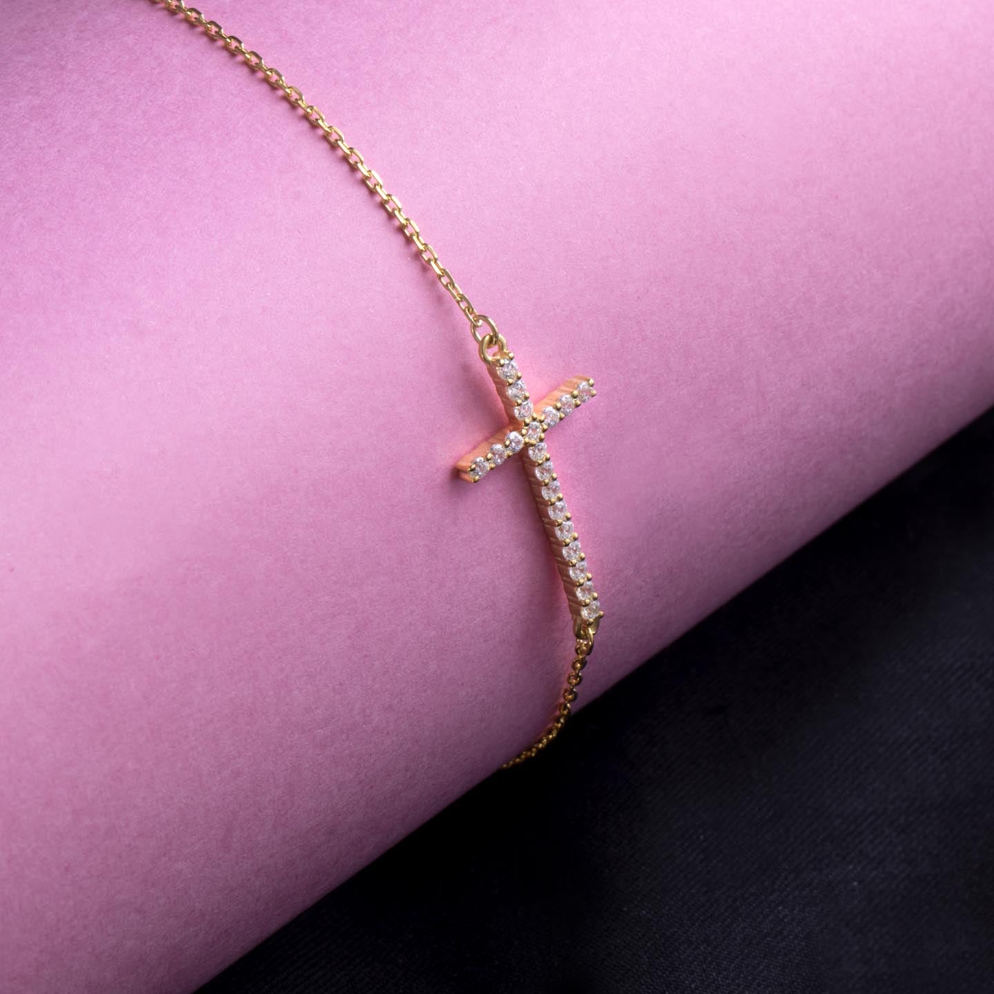 Silver Cross Bracelet