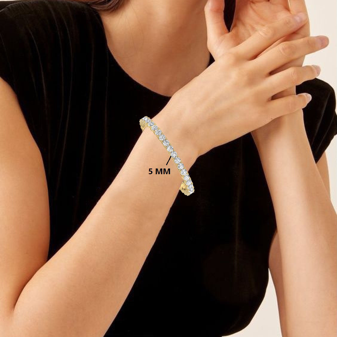 Silver Luminous Tennis Bracelet