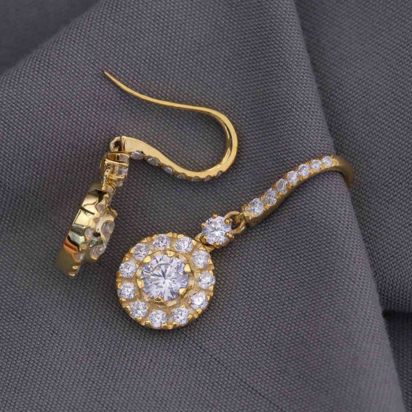 Diamond Drop Earring