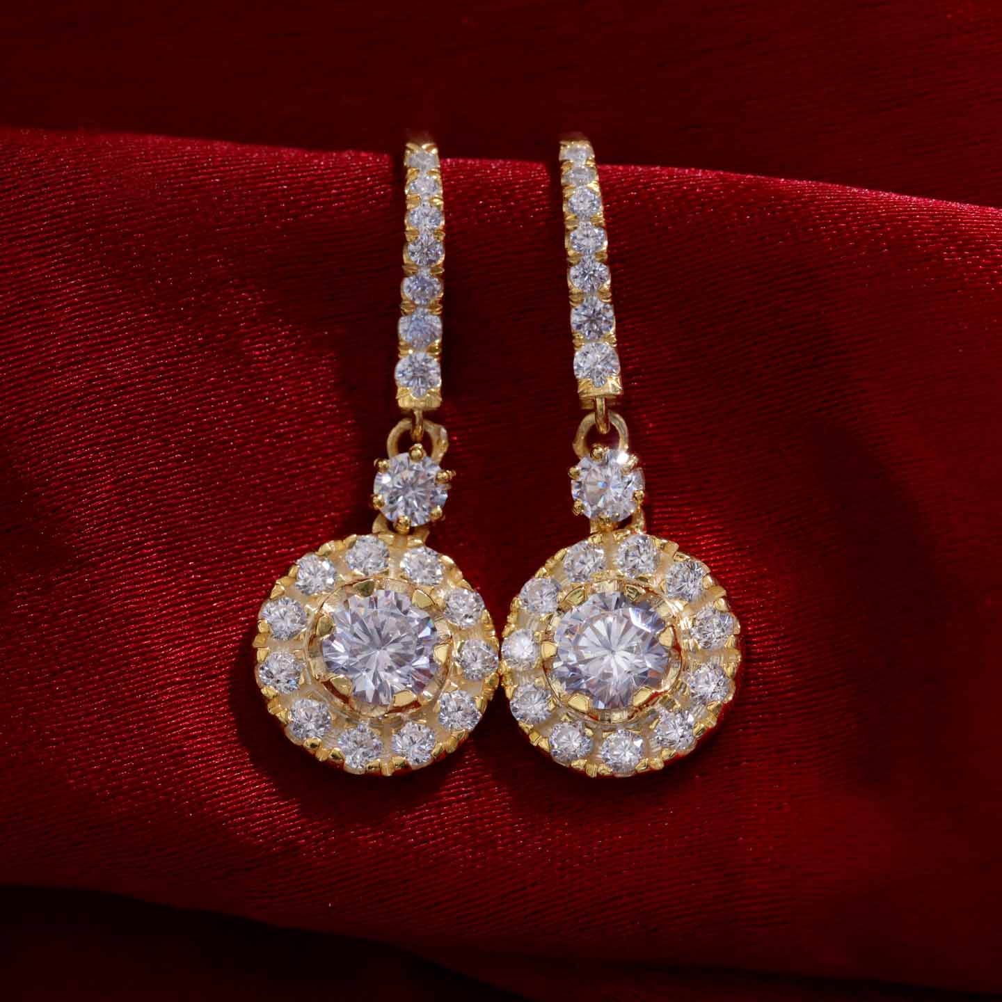 Silver Celestial Drop Earrings