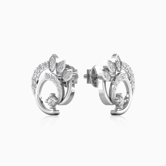 Hefty Silver Stud Earring