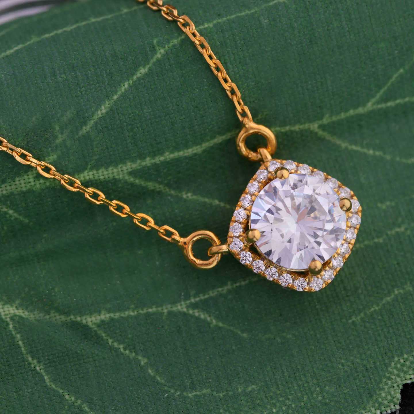 Silver Solitaire Pendant Necklace