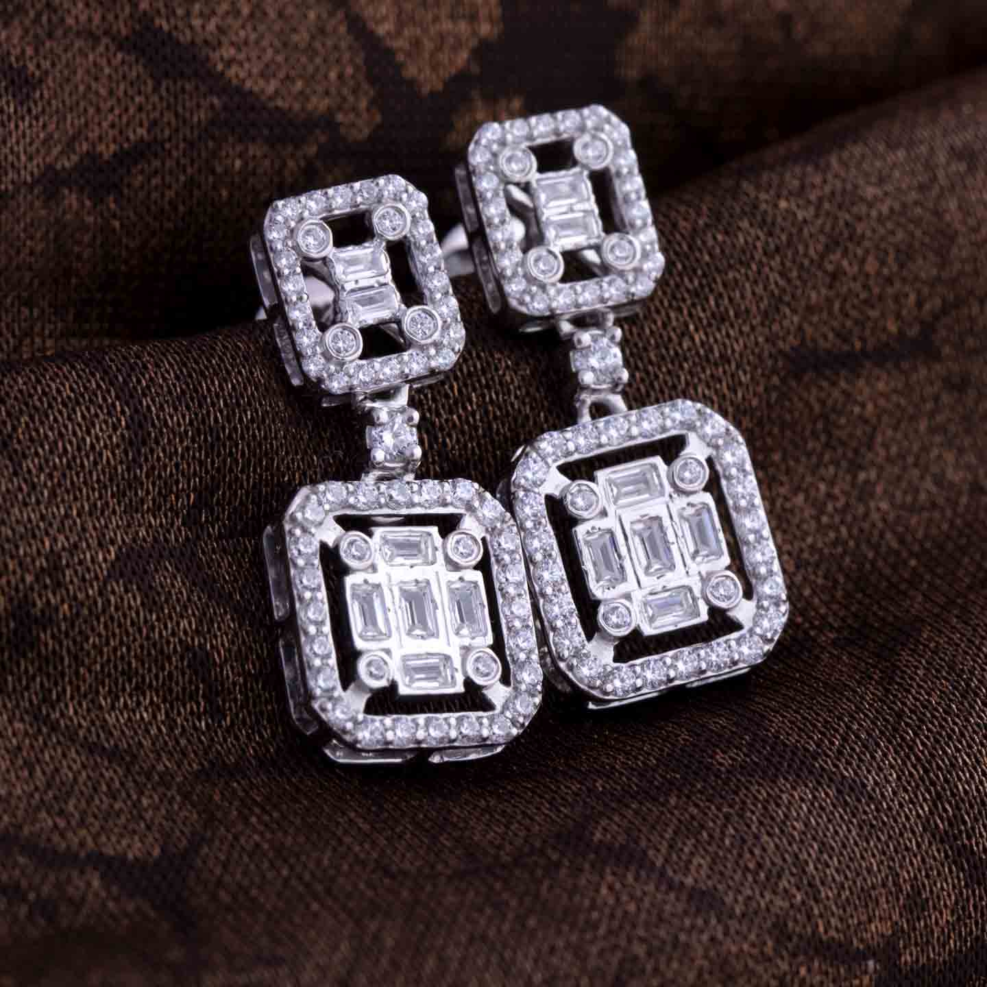 sterling silver drop earrings