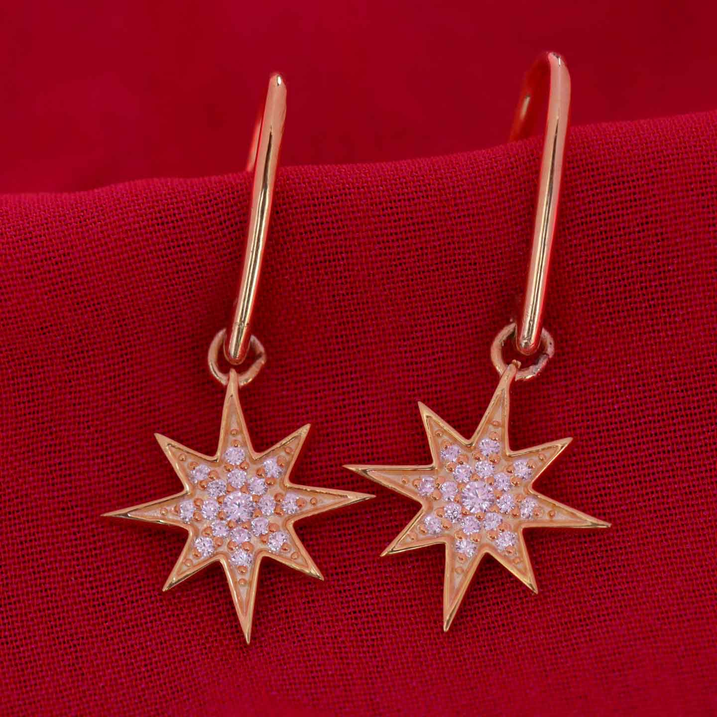 Silver Starshine Drop Earring