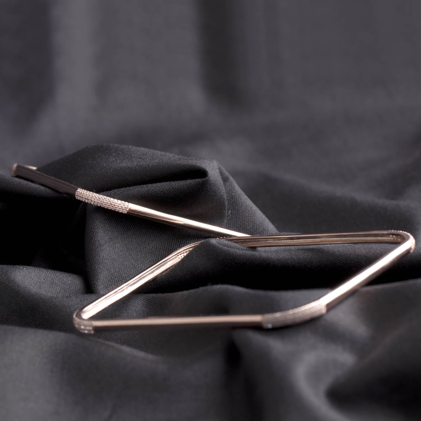 Square Silver Bangle
