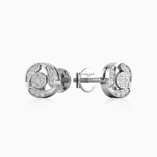 Sparkling Silver Stud Earring