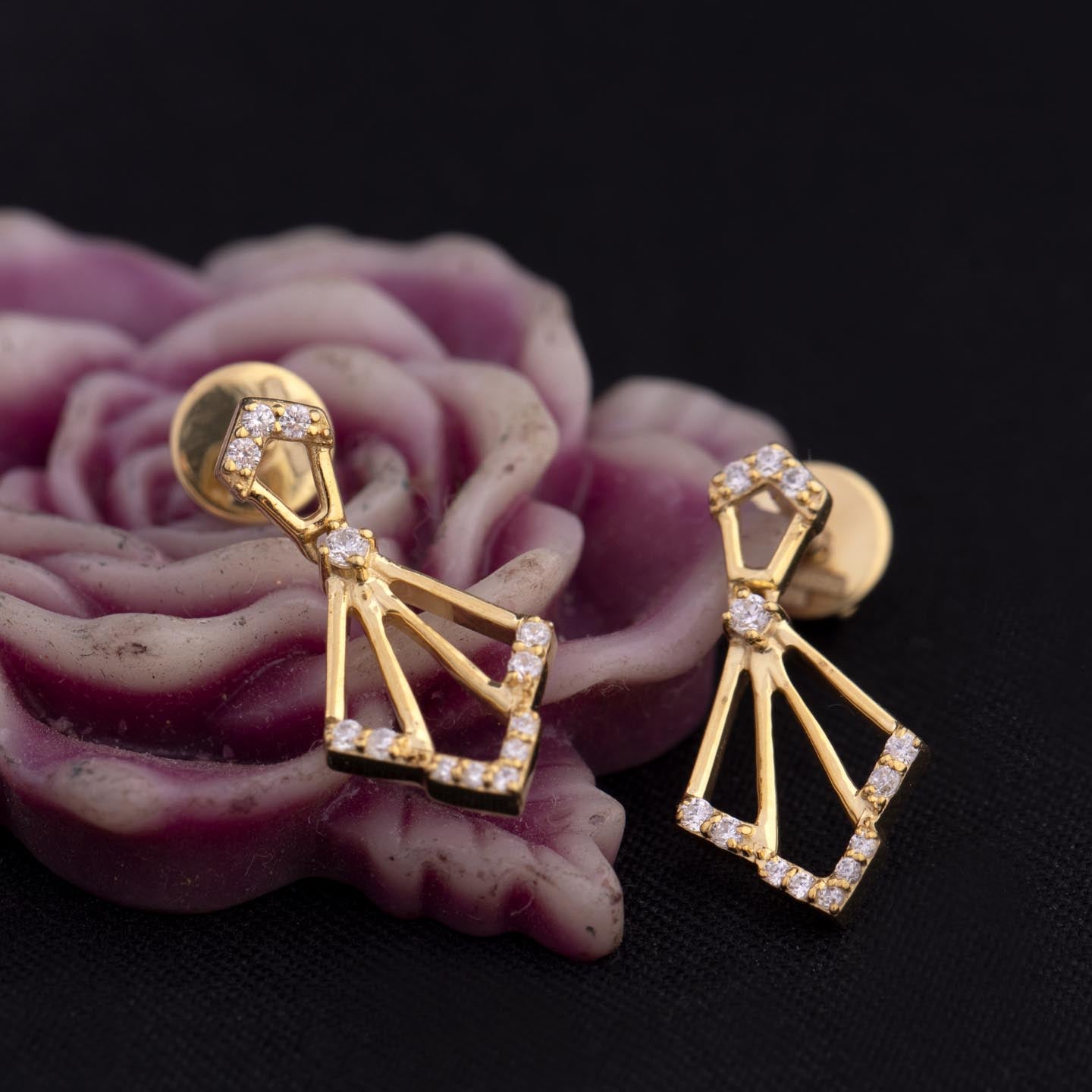 Dangle Drops Silver Earrings