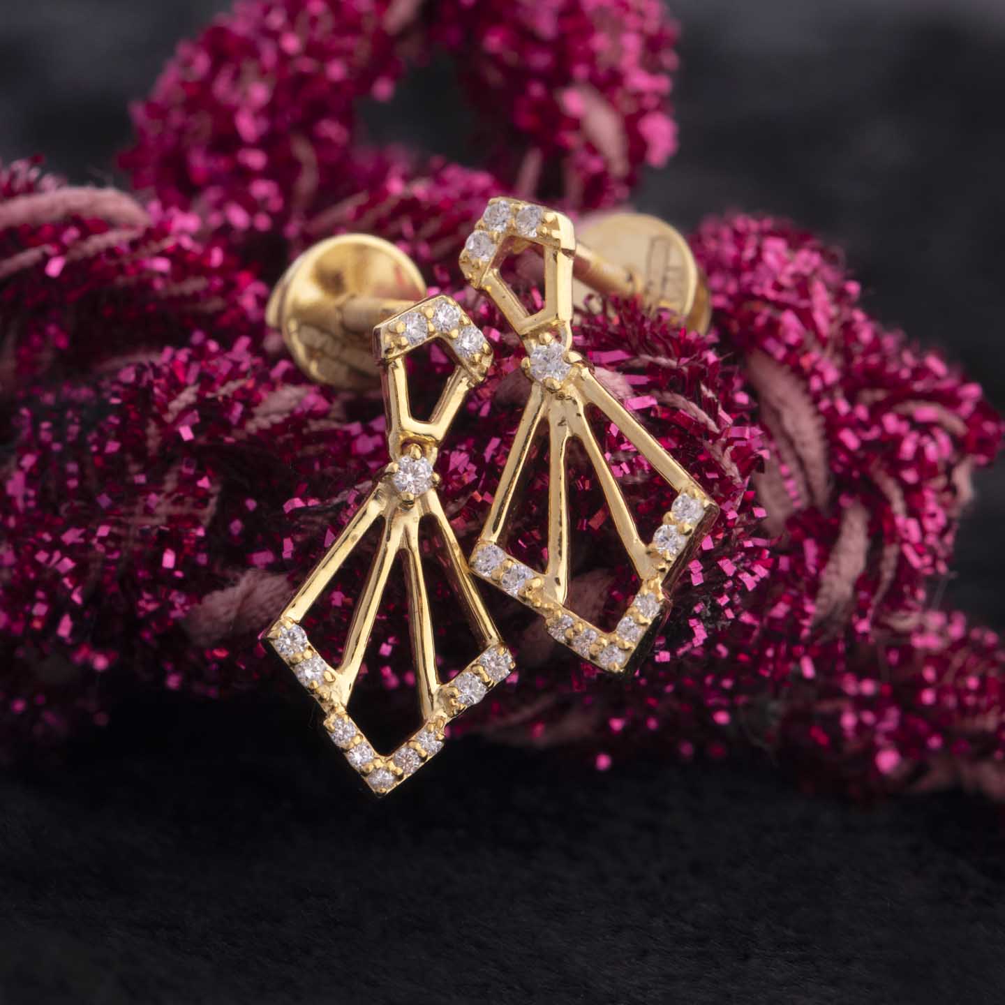 Dangle Drops Silver Earrings