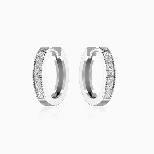 Simply Round Sterling Silver Hoop Earrings