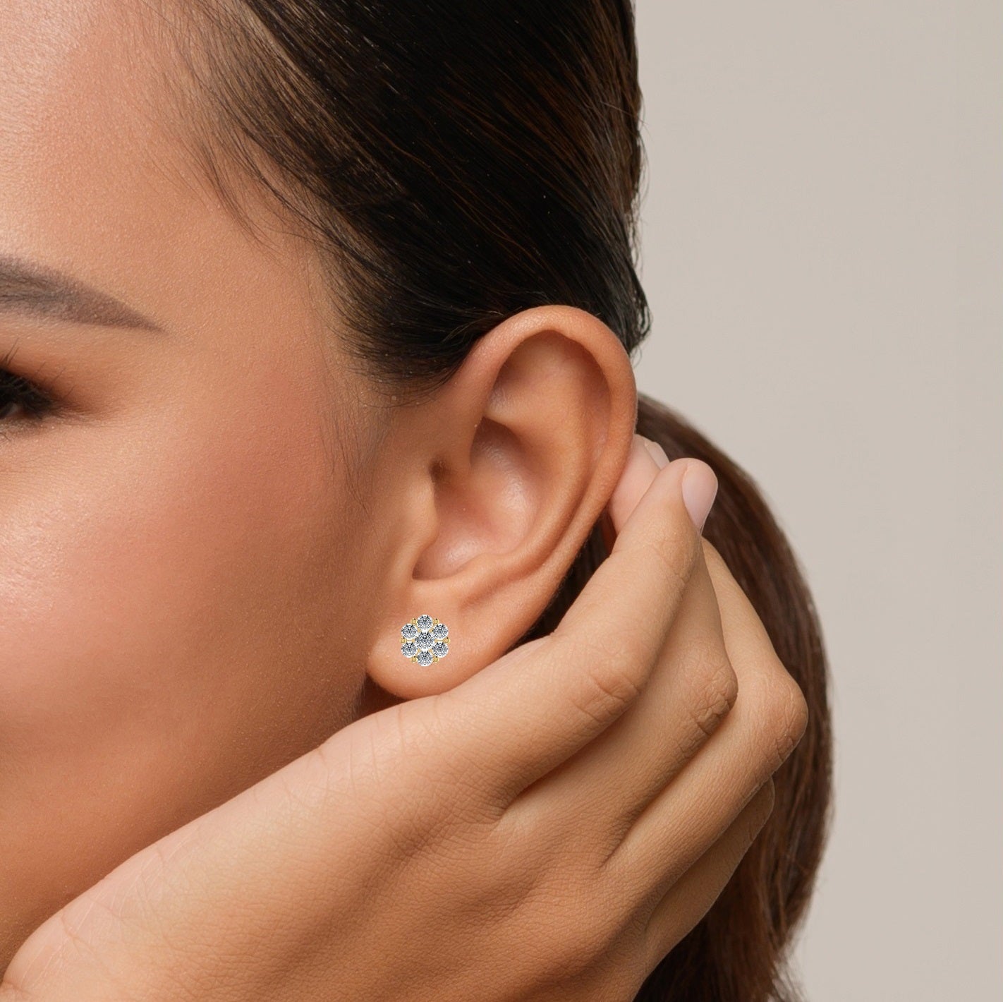Lab Diamond Stud Earrings