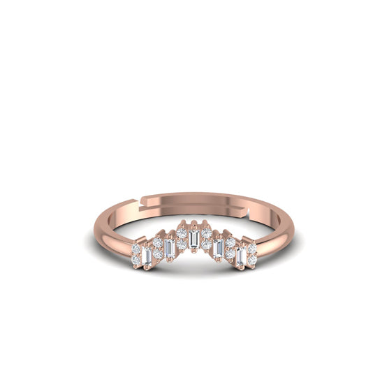 Crown Design Silver Ring