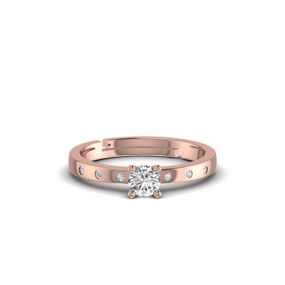 Sterling Silver Solitaire Ring