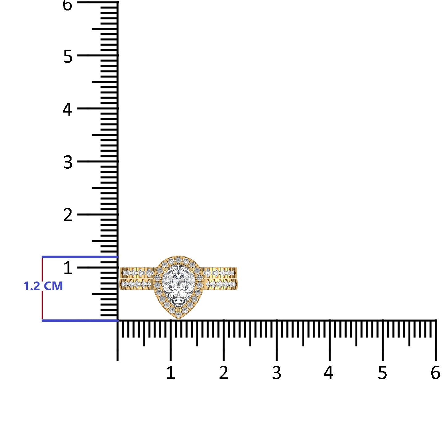 Pear Shape Diamond Ring