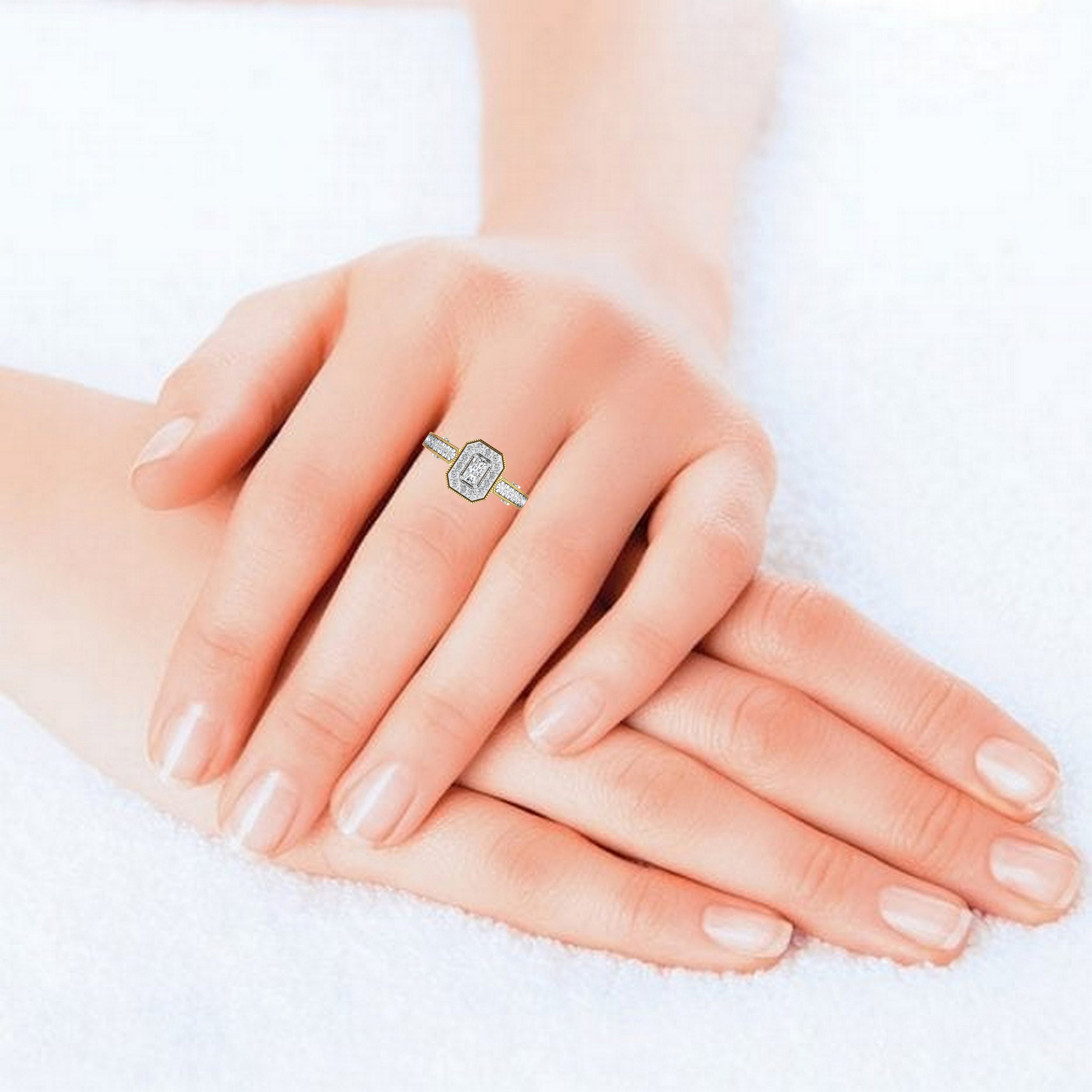 Lab Diamond Solitaire Ring