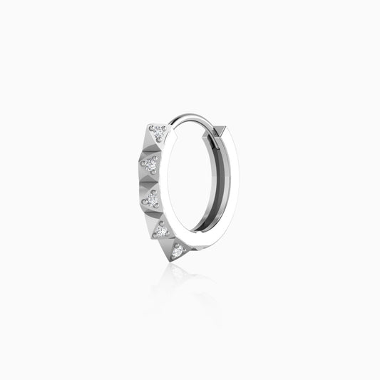 925 Silver Men's Hoop Earring