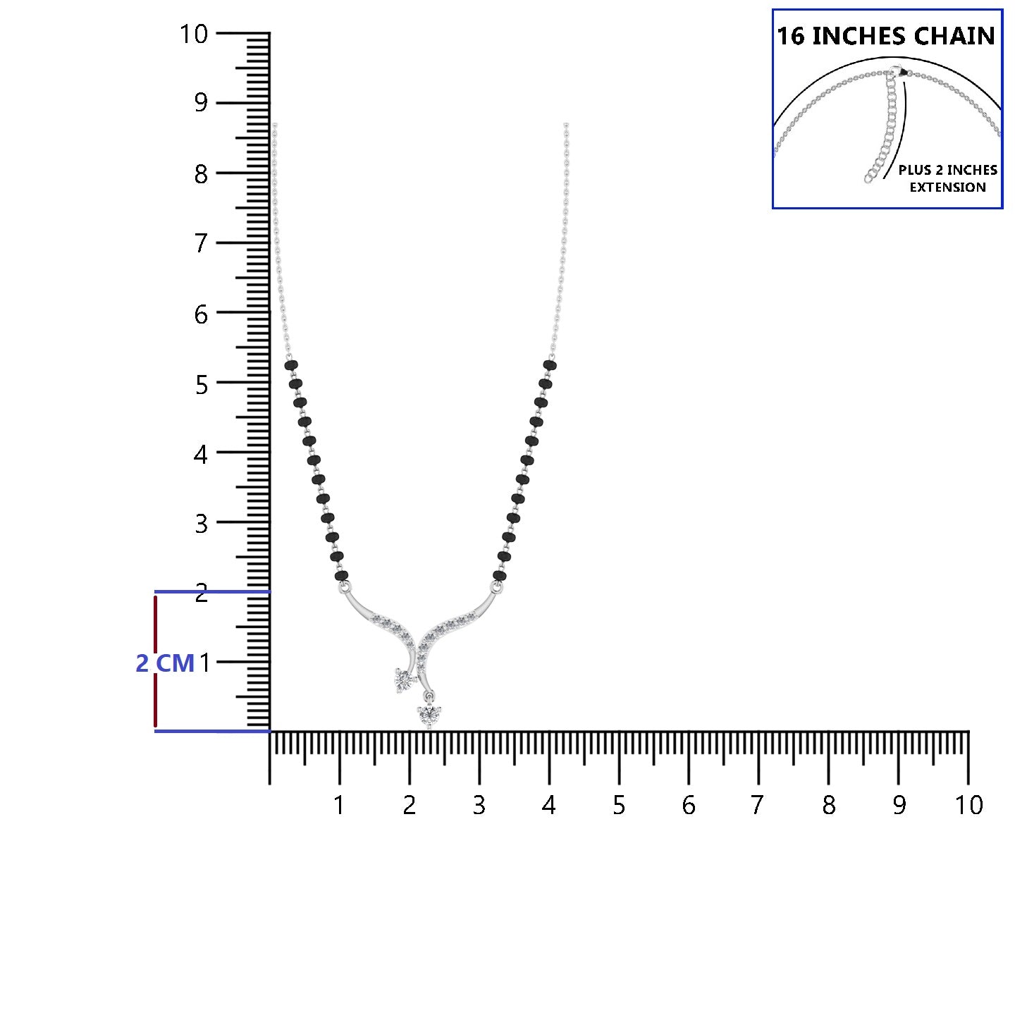 Silver Mangalsutra
