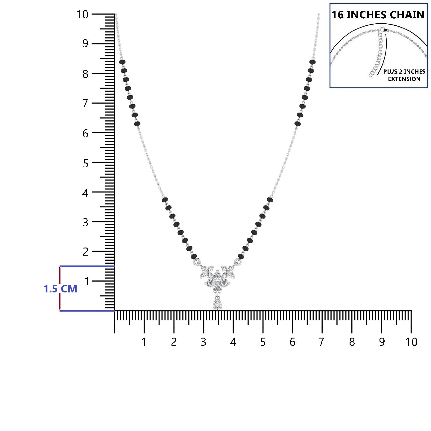 Silver Mangalsutra
