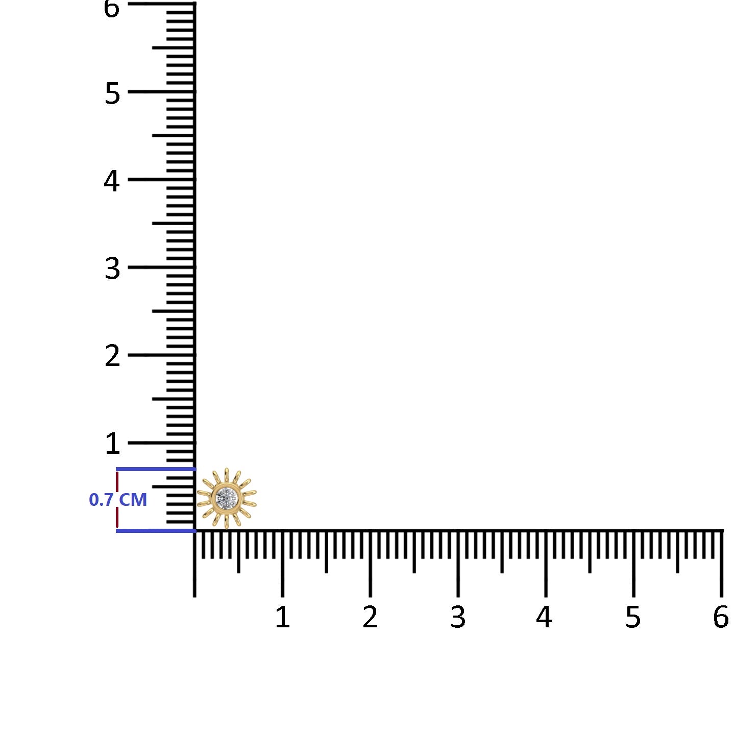 Lab Diamond Nose Pin