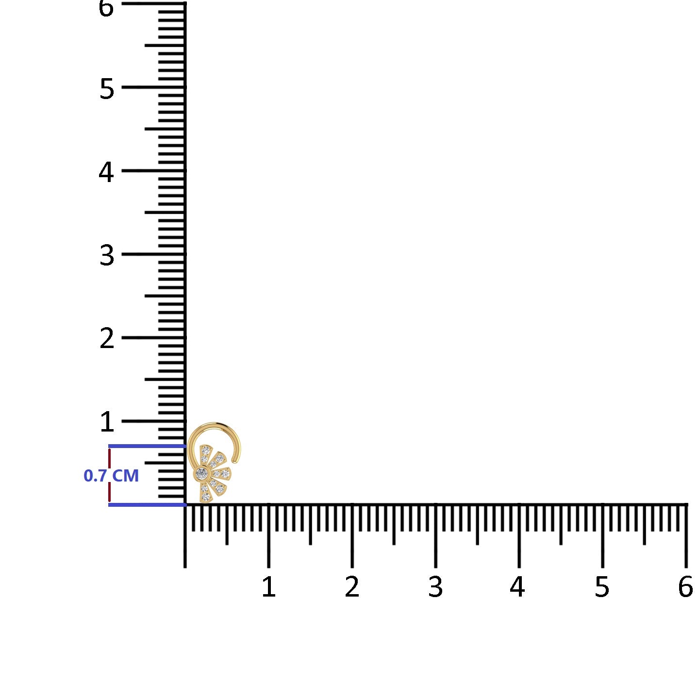 Lab Diamond Nose Pin