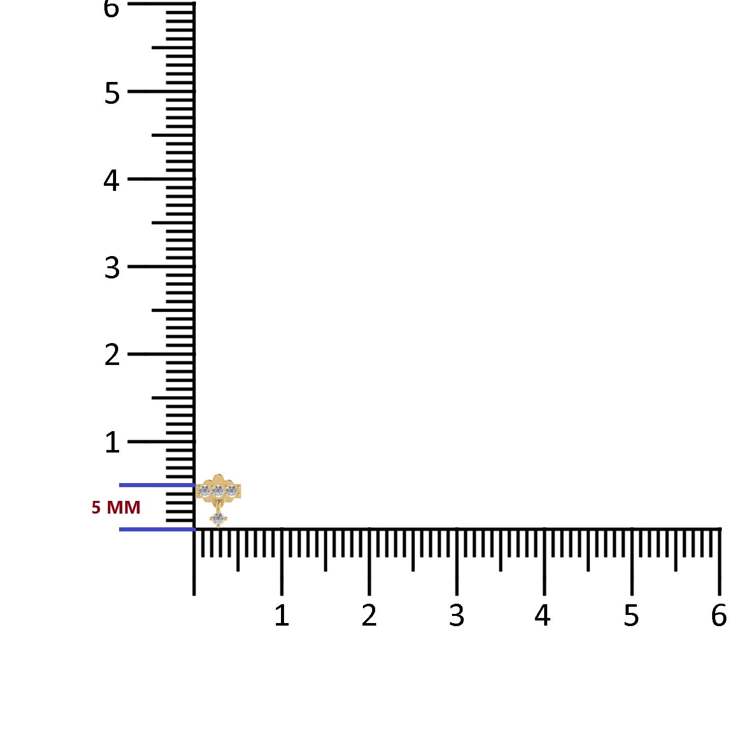 Lab Diamond Nose Pin