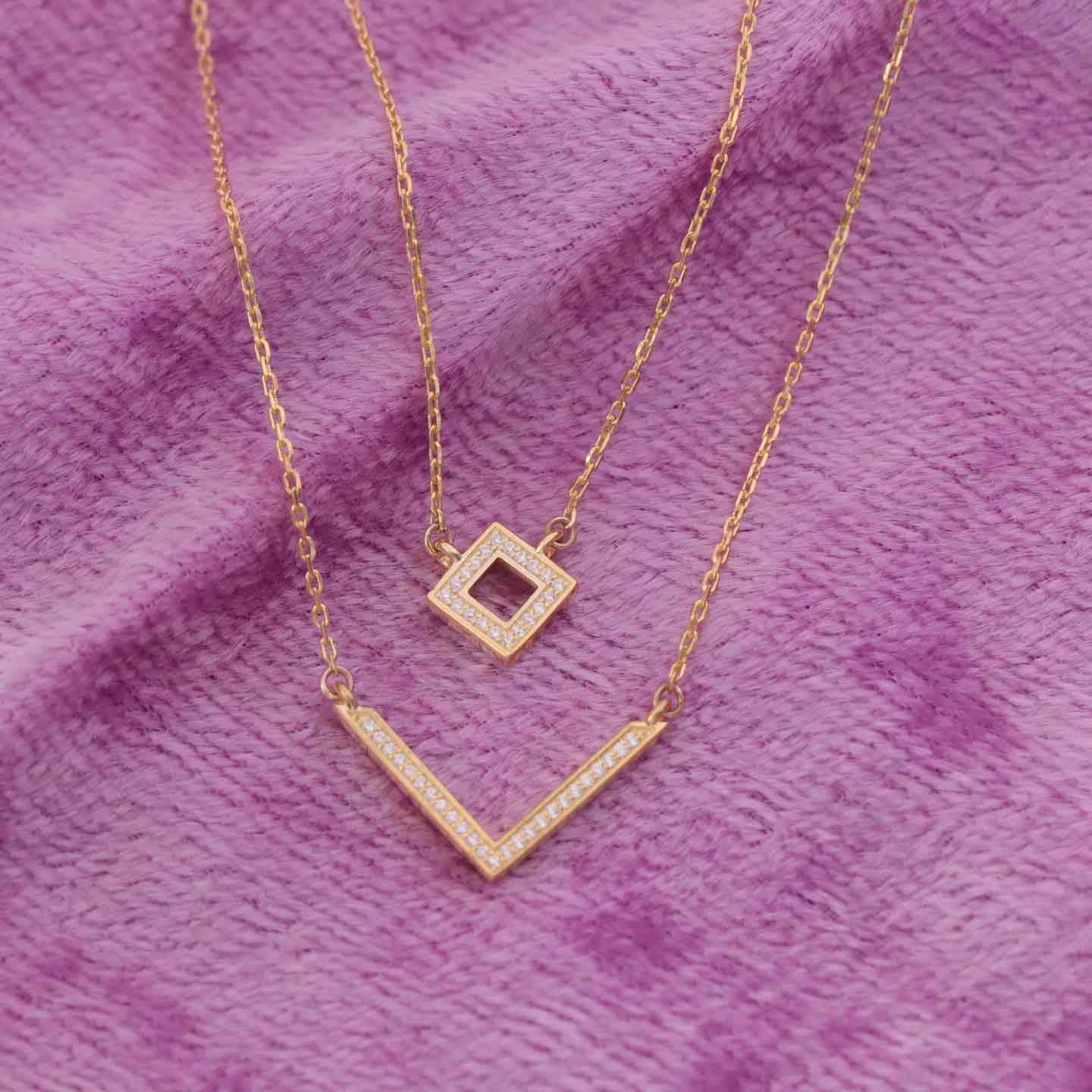 Two Layer Silver Necklace