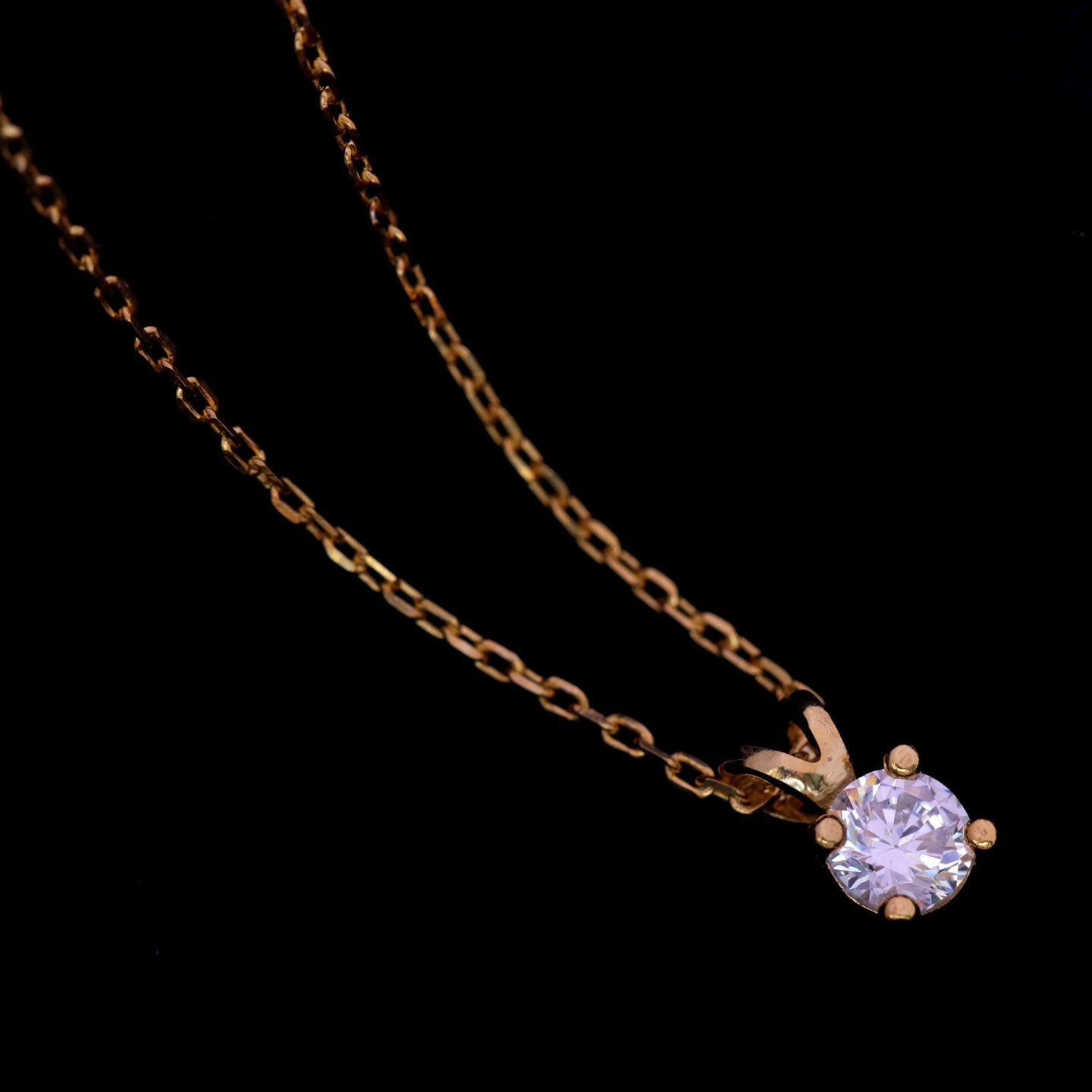 Solitary Silver Pendant Necklace