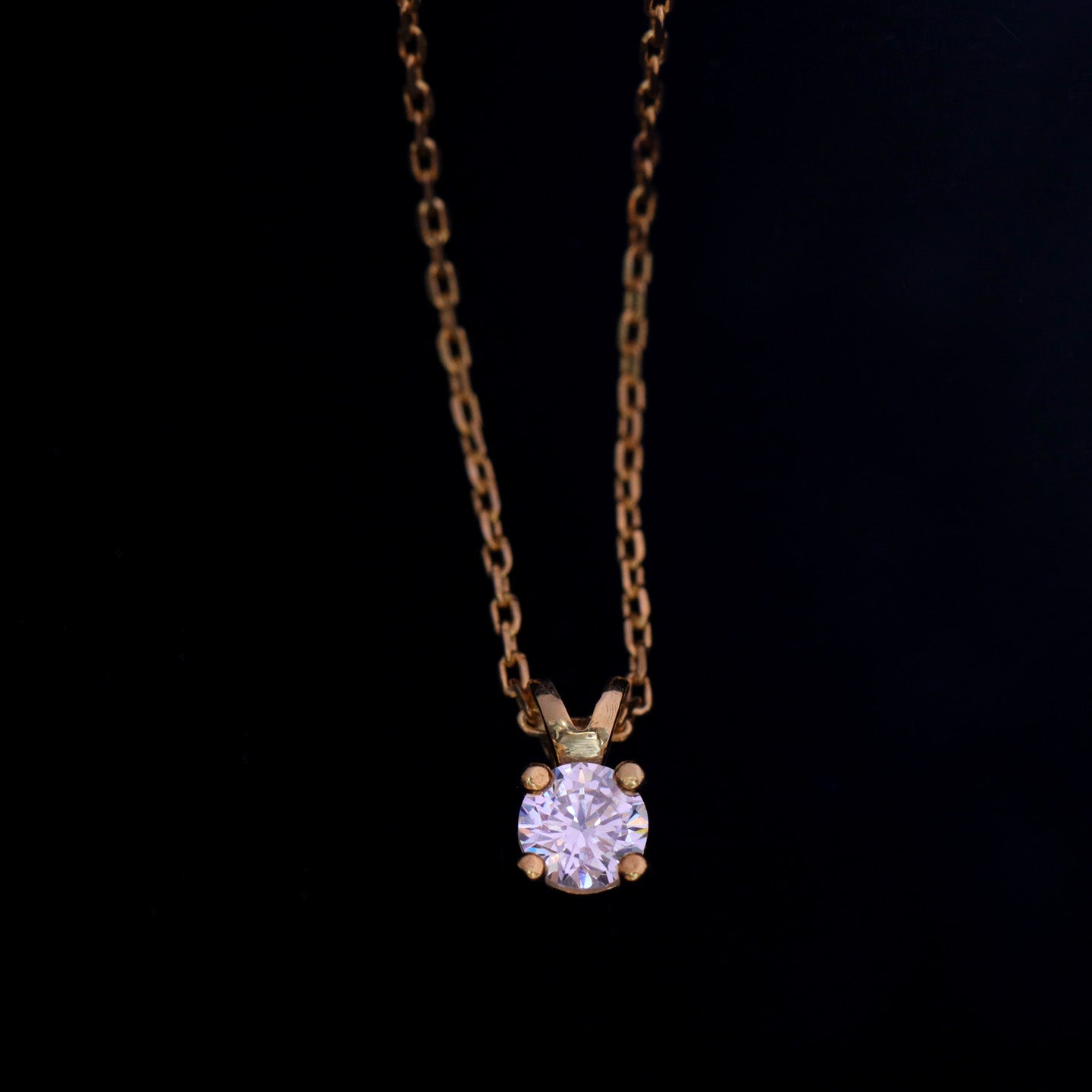 Solitary Silver Pendant Necklace