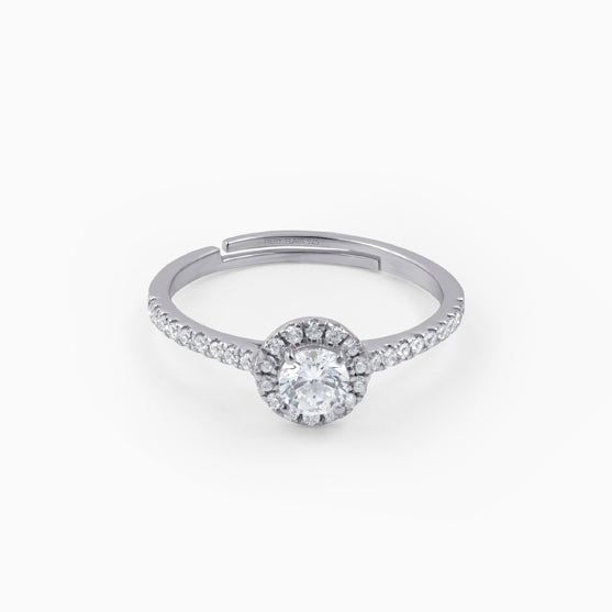 Silver Engagement Ring