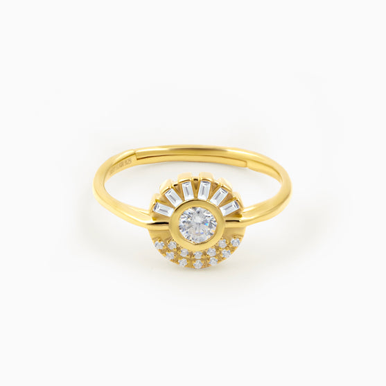 Solitaire Silver Ring