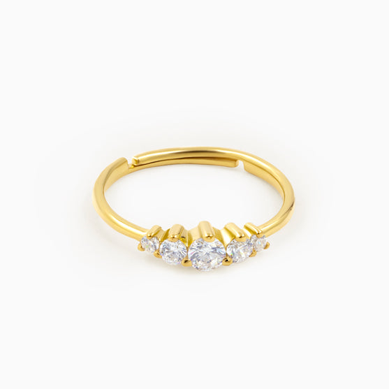 Five Stone Silver Ring