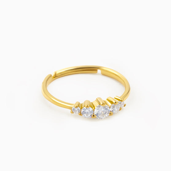Five Stone Silver Ring
