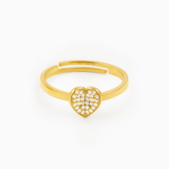 Heart Shape Silver Ring